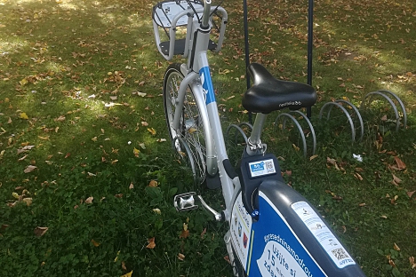 shared bicycles (Nextbike) cca.300 m